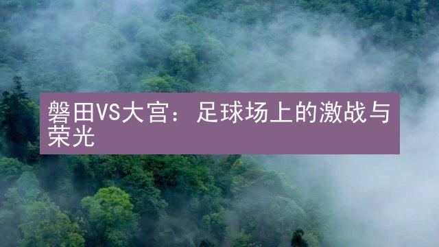 磐田VS大宫：足球场上的激战与荣光