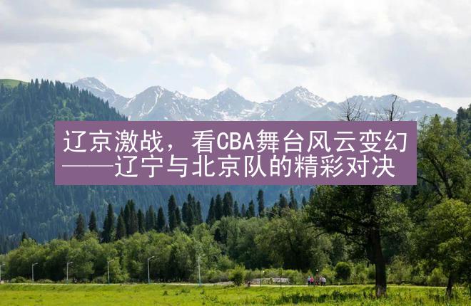 辽京激战，看CBA舞台风云变幻——辽宁与北京队的精彩对决